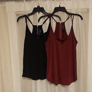 Daytrip Black and Burgundy Camisoles